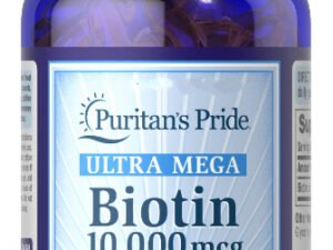 Biotina 10000mcg 100 Capsulas Blanda Para Cabello Barba Piel