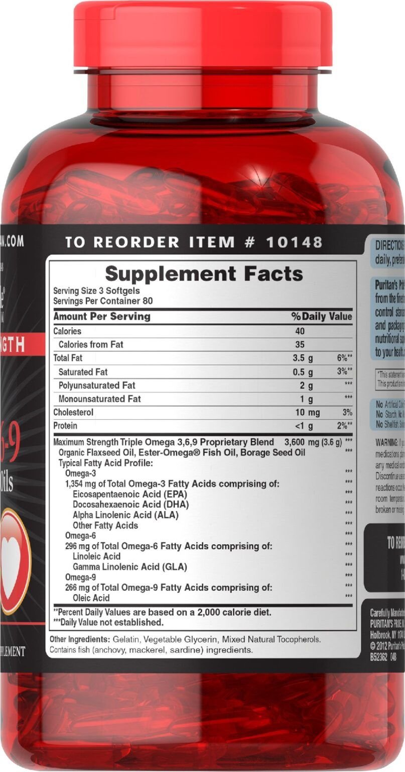 Triple Omega 3 6 9 Americano 240 Capsulas Soluand