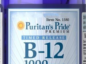 Vitamina B12 1000mcg 100 Capsulas Puritan Pride