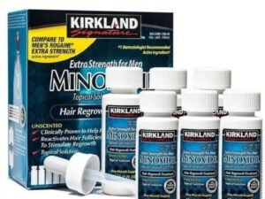 Minoxidil kirkland al 5% , caja de 6 unidades